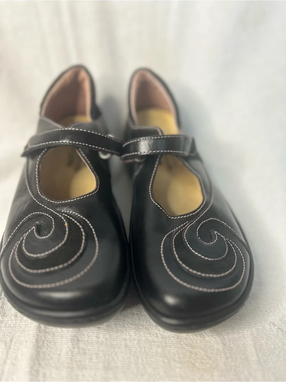 Naot Black Leather Mary Jane Comfort Shoes